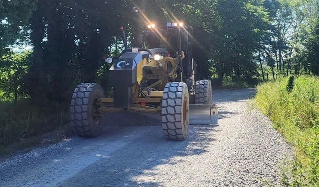 Musababa köyünde yol çalışmaları sürüyor