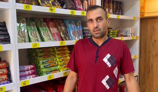 Olayın yaşandığı büfe çalışanı; '6 yıllık esnafım, ilk defa başımıza böyle bir olay geliyor'