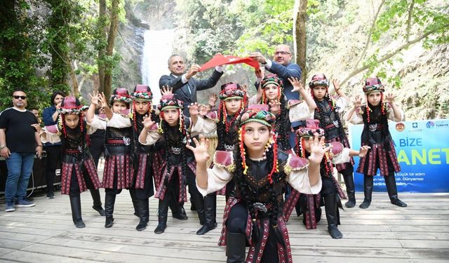 Osmaniye Karaçay Şelale'de çevre haftası coşkusu