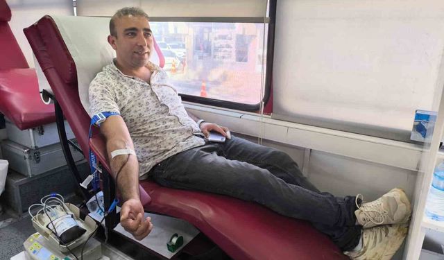 Şuhut'ta kan bağışı kampanyasına yoğun ilgi