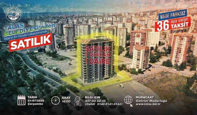 Talas'ta konut, ticaret ve villa arsası fırsatına sayılı günler