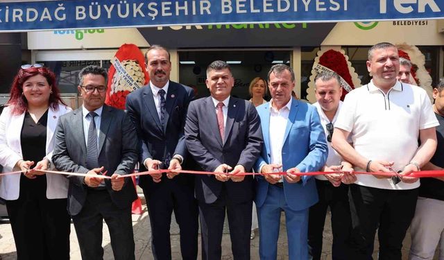 Tek market Muratlı'da hizmete açıldı