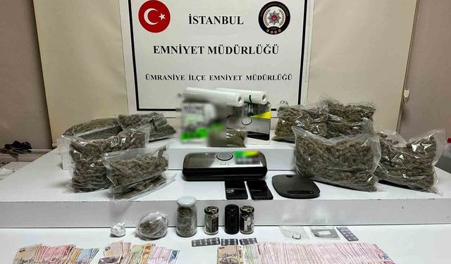 Ümraniye'de 'zula evi' operasyonu: 4 kilo uyuşturucu madde ele geçirildi