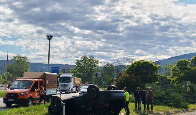 Zonguldak'ta trafik kazasında 1 kişi yaralandı