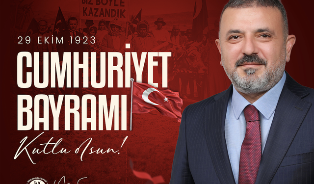 SİNCAN BELEDİYESİ 29 EKİM CUMHURİYET BAYRAMI KUTLAMA MESAJI