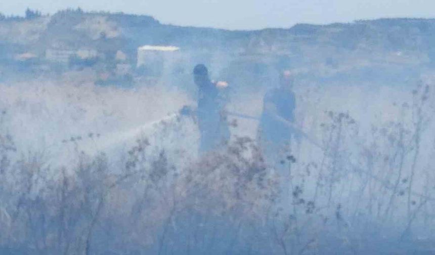 Hatay'da çalılık yangını çıktı