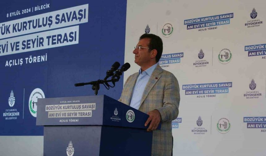 İBB Başkanı İmamoğlu, Bilecik’te Kurtuluş Savaşı ve İnönü Zaferleri Anı Evi ve Seyir Terası’nda