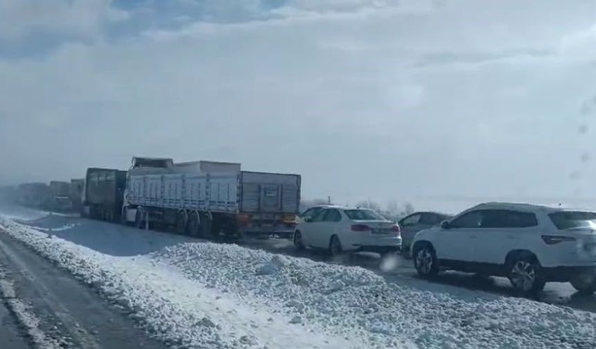 Yoğun kar ve tipi ulaşıma engel oldu