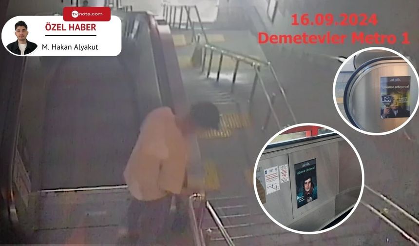 Yürüyen merdiveni durduranlara yasal işlem