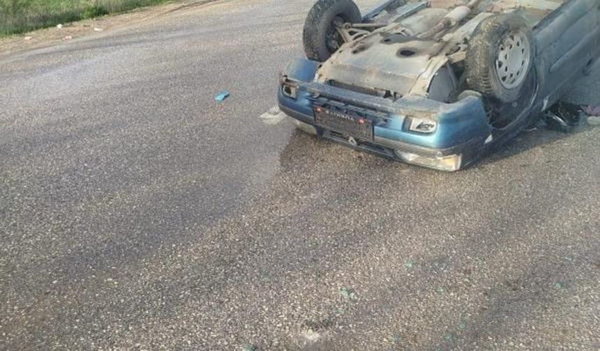 Kastamonu’da otomobil takla attı