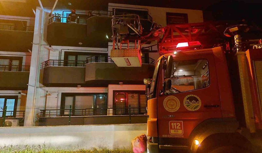 Sakarya'da kombi yangını paniğe neden oldu