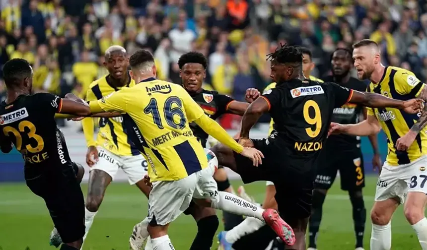 Fenerbahçe-Kayserispor karşılaşmasından kareler!