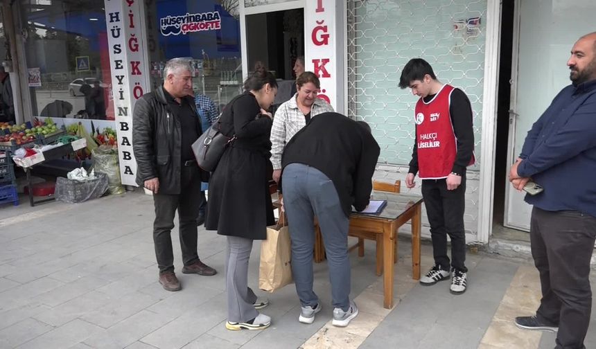 CHP, Malatya’da İmamoğlu için imza kampanyası başlattı