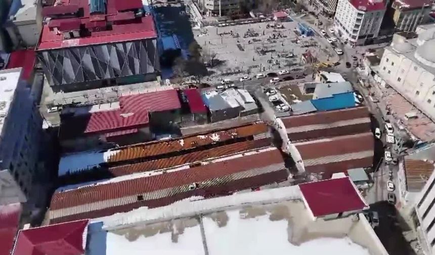 Van Mısır Çarşısı esnafı mağduriyetini paylaştı