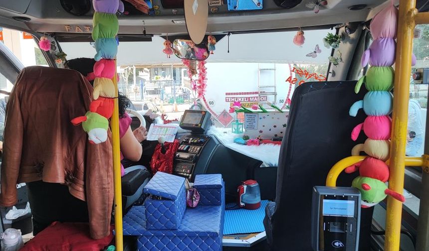 Adana'da  toplu taşıma sürücülüğüne kadın eli