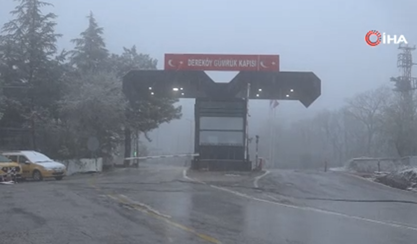 Kırklareli’de kar yağışı başladı: Sınır kapısında ekipler teyakkuzda