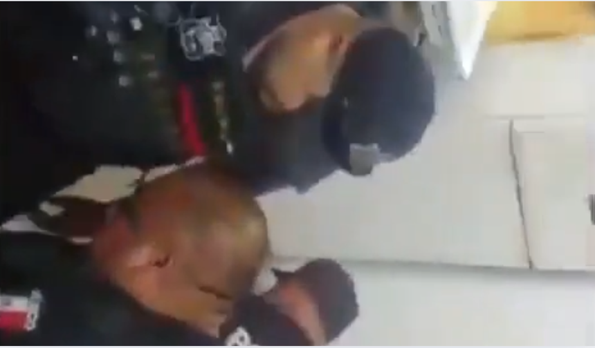 Elindeki pala ile polisleri tehdit eden kişiye K9 nefes bile aldırmadı!