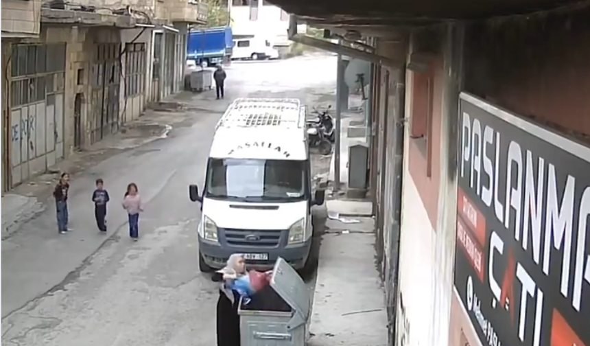 Nevşehir'de korku dolu anlar: 2. kattan düşen çocuk çöp kovasına düştü!