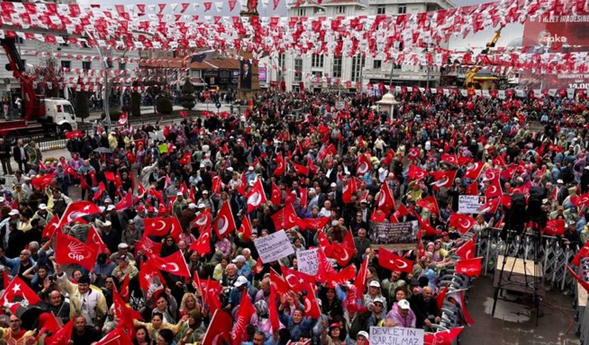 CHP'nin Yozgat mitingindeki kalabalık dikkat çekti