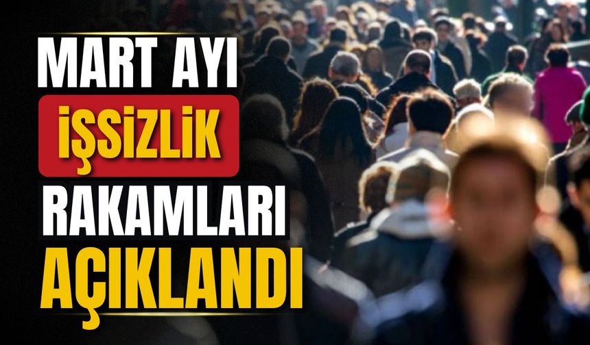 TÜİK mart ayı işsizlik oranlarını açıkladı
