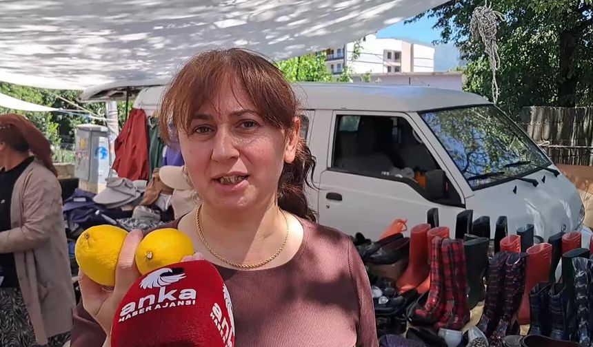 Artvin Kemalpaşa'da pazara alışverişe gelen vatandaş: "İki limon 30 lira, alışveriş yapmakta zorlanıyoruz"