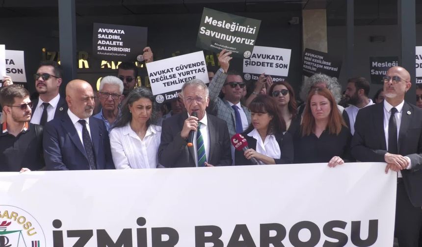 İzmir Barosu Başkanı ve Genel Sekreteri’ne yönelik tehdit davasında ilk duruşma görüldü: Tutuklu yargılanan sanık tahliye edildi