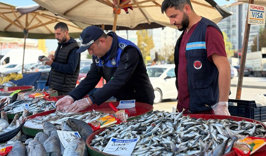 BALIK TEZGÂHLARINA SİNCAN BELEDİYESİ ZABITA EKİPLERİNDEN SIKI DENETİM