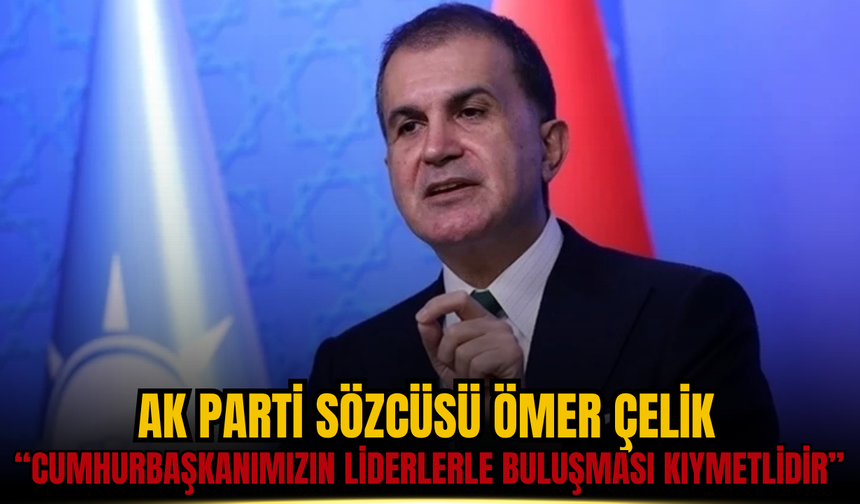 Ömer Çelik’ten CHP’ye Protesto Tepkisi: “Cumhurbaşkanımızın liderlerle buluşması kıymetlidir”