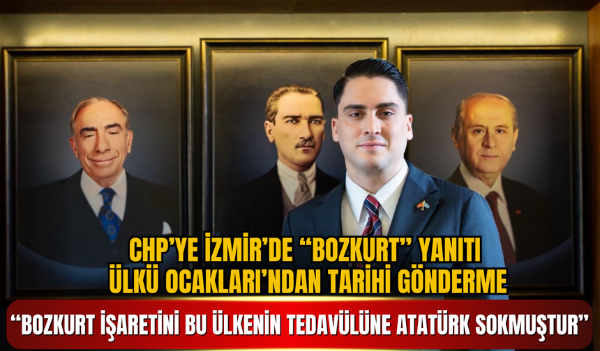 CHP’ye İzmir’de “Bozkurt” Yanıtı: Ülkü Ocakları’ndan Tarihi Gönderme