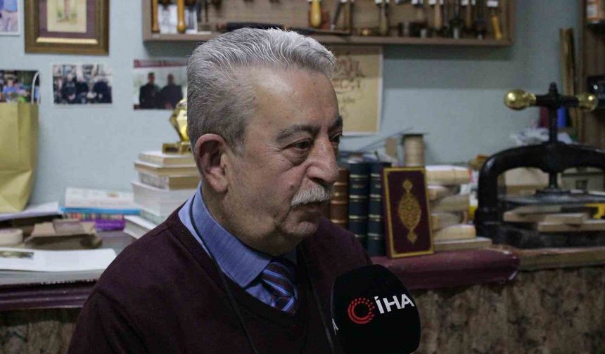 60 yıllık mücellit ustasına Kültür ve Turizm Bakanlığı'ndan 'Yaşayan İnsan Hazineleri Ödülü'