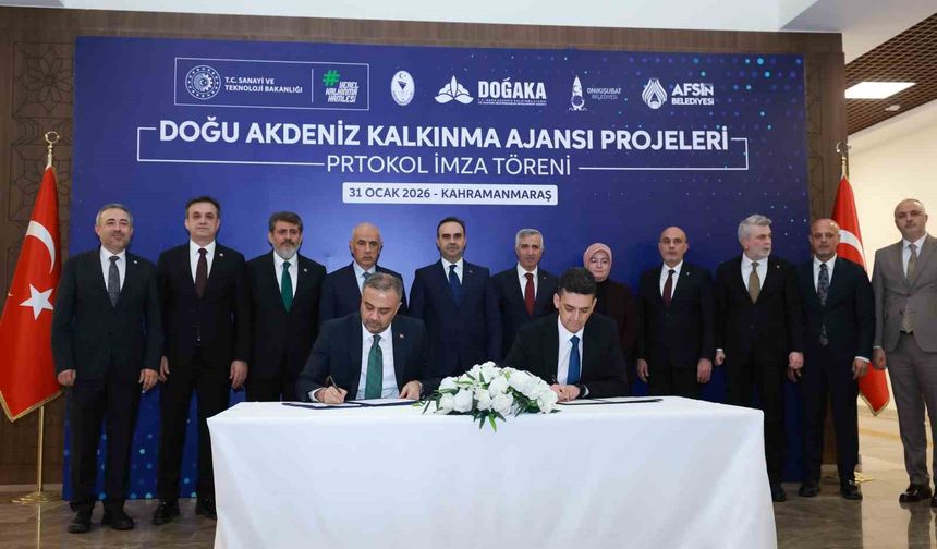 Bakan Kacır, Kahramanmaraş'ta SOGEP projelerinin imza törenine katıldı