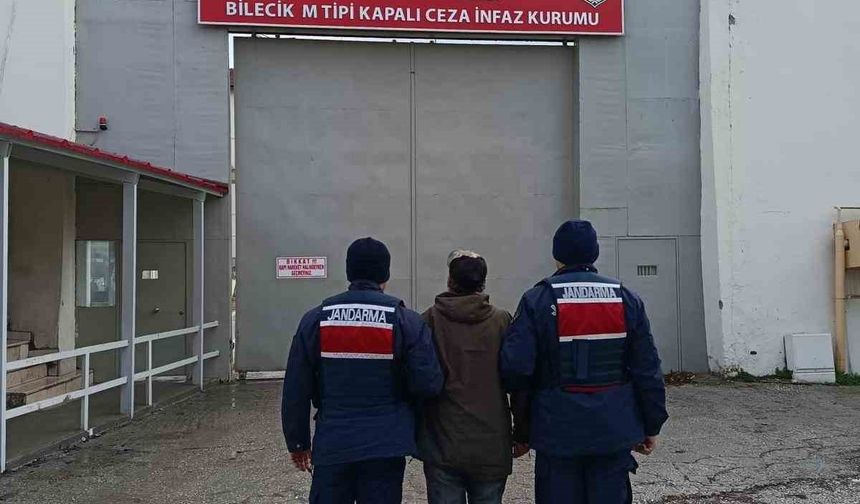 Bilecik'te 3 ayrı suçtan hakkında 3 yıl 9 ay kesinleşmiş hapis cezası bulunan şahıs yakalandı