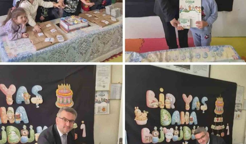 Çifteler'de miniklerin 'Bir Yaş Daha Büyüdüm' heyecanı