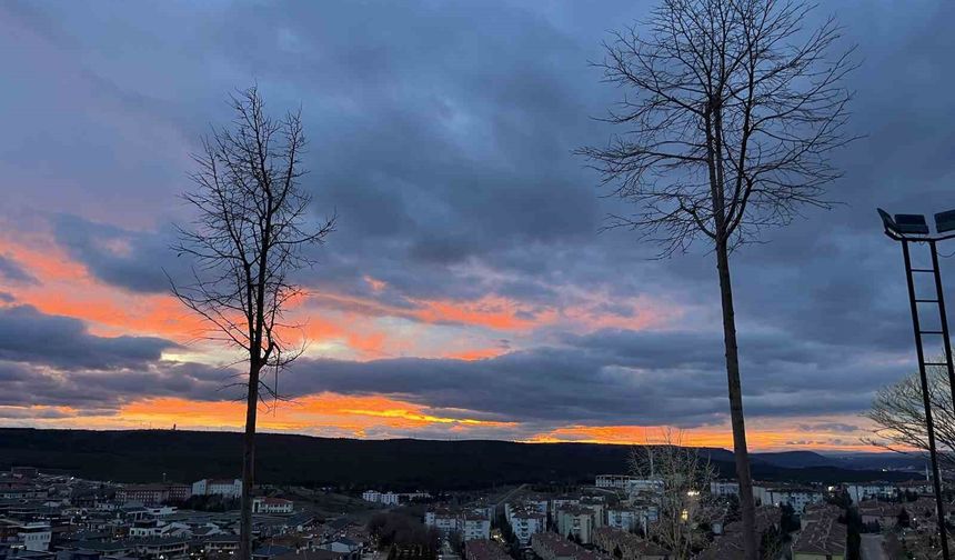 Eskişehir'de gün batımı görsel şölen sundu