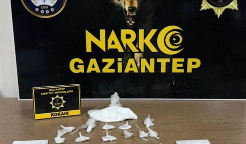 Gaziantep'te 198 gram kokain ele geçirildi