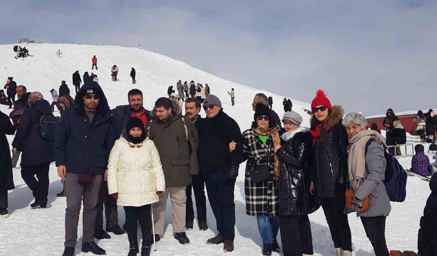 Görme engelliler Erciyes'te kaynaştı