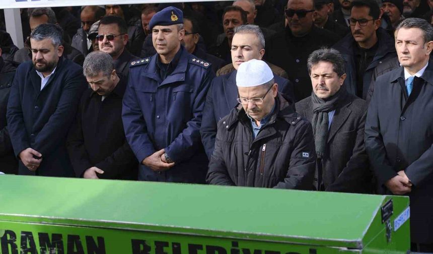 Karaman'da hayatını kaybeden Milletvekili Osman Sağlam'ın amcası toprağa verildi