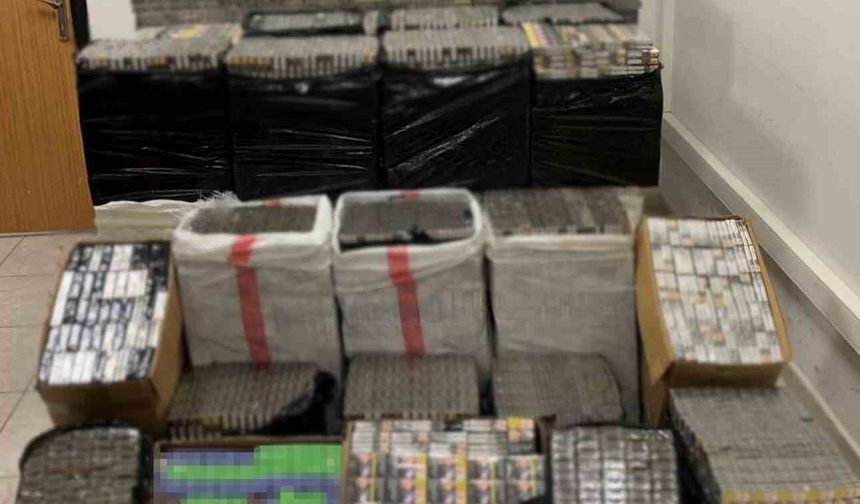 Mardin'de 40 bin paket kaçak sigara ele geçirildi