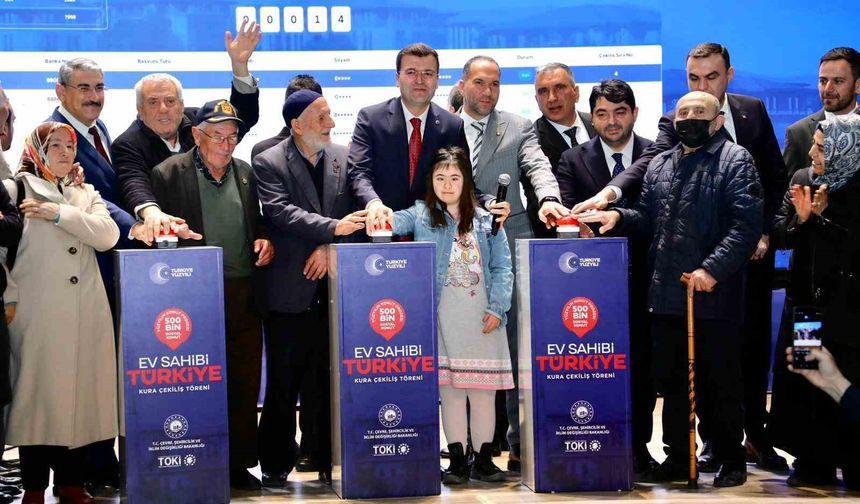 Niğde'de 2 bin 604 sosyal konutun hak sahipleri kura ile belirlendi