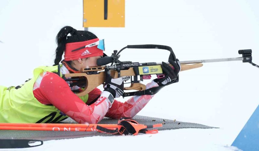 Niğdeli sporcu, milli kayakçı Ebru Tuncer Erzurum'daki yarışı zirvede tamamladı