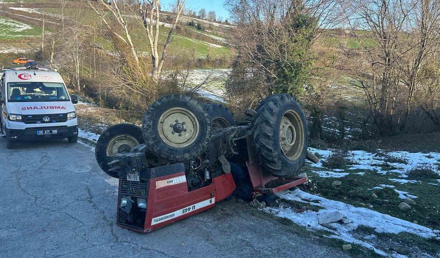 Samsun'da traktör kazası: 1 ölü