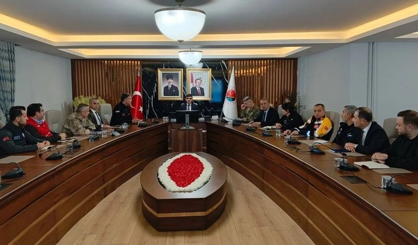 Şırnak'ta çığ riskine karşı koordinasyon toplantısı yapıldı