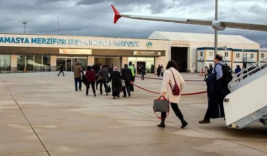 Amasya Merzifon Havalimanı'ndan şubatta 11 binden fazla yolcu uçtu