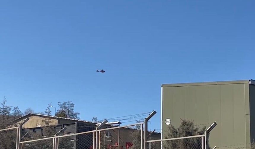 Çankırı'da ambulans helikopter aorta riptürü tespit edilen hasta için havalandı