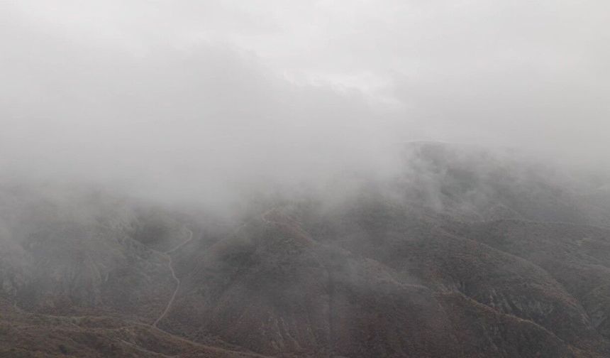 Çankırı'da sis etkili oldu