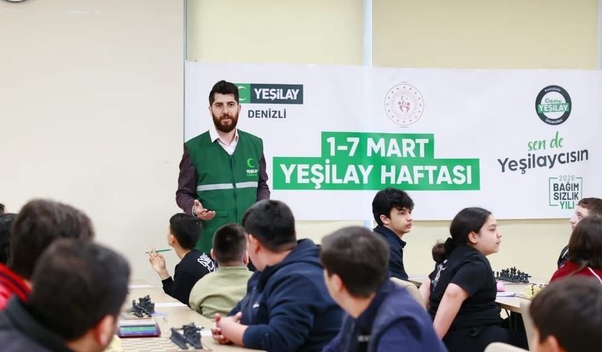 Denizli Yeşilay Haftası'nda yeşile büründü