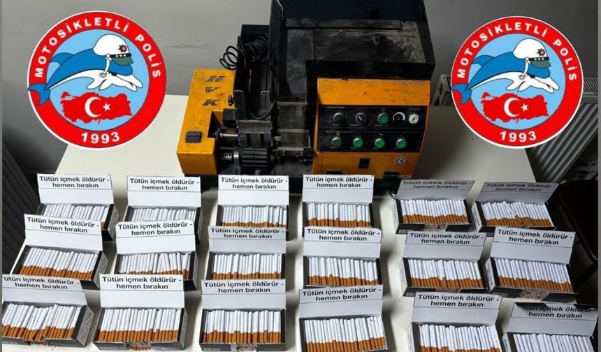 Durdurulan araçtan kaçak tütün çıktı