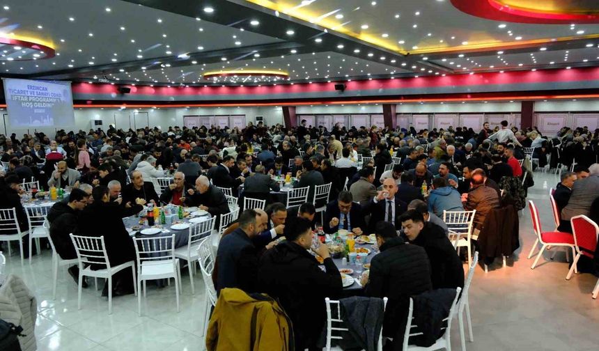 Erzincan TSO'nun iftar programı yoğun katılımla gerçekleştirildi