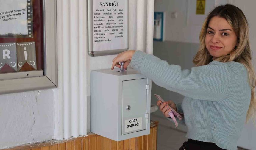 Kırşehir Endüstri ve Meslek Lisesi'nde Ahiliğin 'orta sandığı' geleneği yaşatılıyor