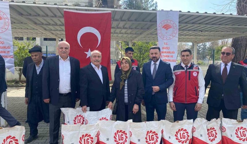 Osmaniye'de çiftçiye ayçiçeği tohumu desteği